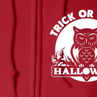 Trick Or Treat Halloween Full Zip Hoodie