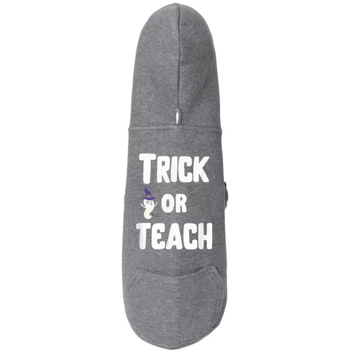 Trick Or Teach Funny Teacher Halloween - Teacher Halloween Doggie 3-End Fleece Hoodie