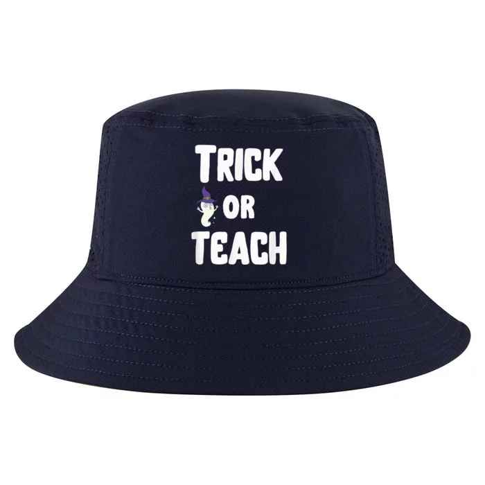 Trick Or Teach Funny Teacher Halloween - Teacher Halloween Cool Comfort Performance Bucket Hat