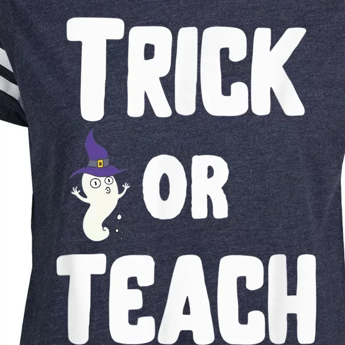 Trick Or Teach Funny Teacher Halloween - Teacher Halloween Enza Ladies Jersey Football T-Shirt