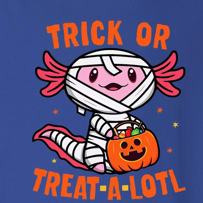 Trick or Treat A Lotl Axolotl Halloween Costume Toddler Long Sleeve Shirt