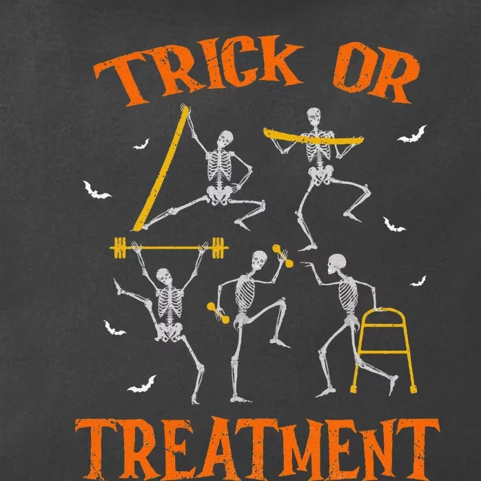 Trick Or Treatment Pt Physical Therapy Therapist Halloween Zip Tote Bag