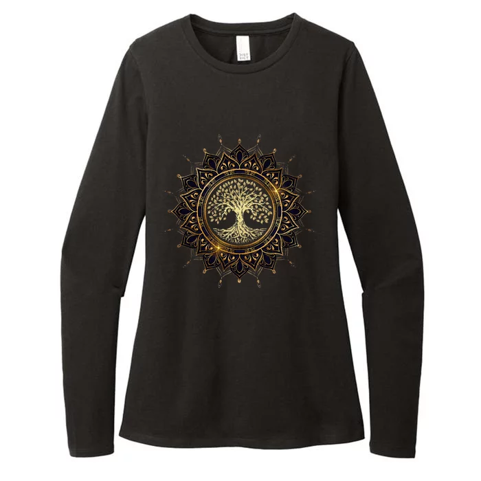 Tree Of The Mystical Life Zen Yoga Meditation Womens CVC Long Sleeve Shirt