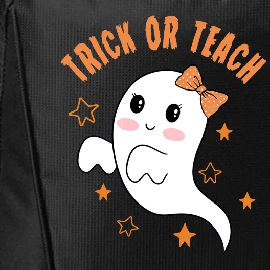 Trick Or Teach Cute Halloween Teacher City Backpack