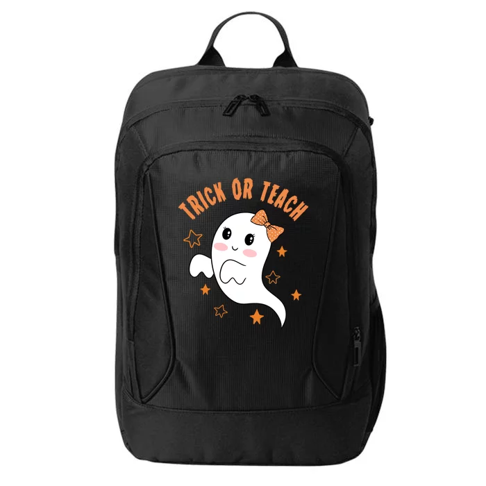 Trick Or Teach Cute Halloween Teacher City Backpack