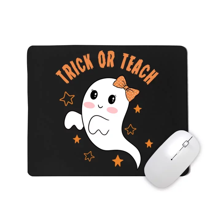 Trick Or Teach Cute Halloween Teacher Mousepad