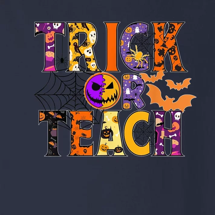 Trick Or Teach Funny Teacher Halloween Costume Wo Toddler Long Sleeve Shirt