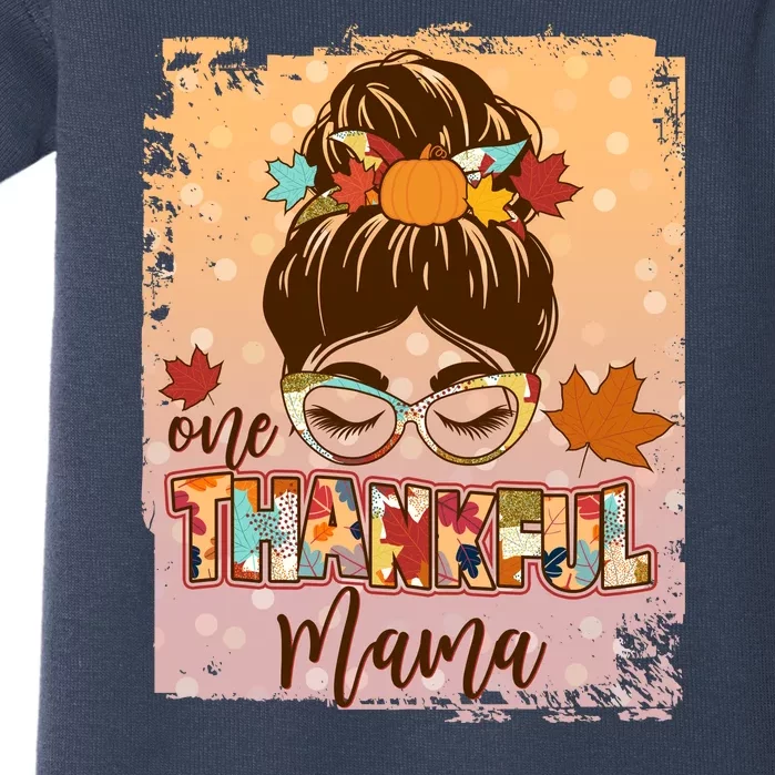 Thanksgiving One Thankful Mama Baby Bodysuit