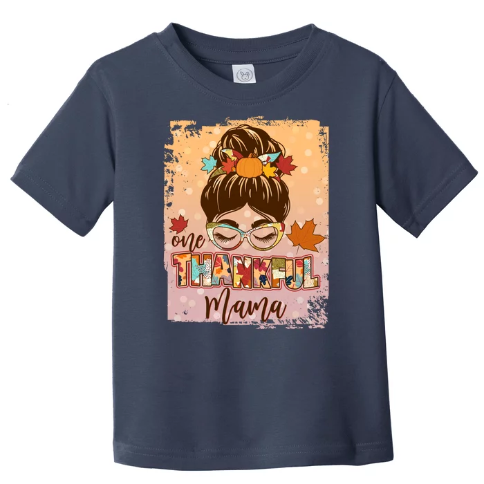 Thanksgiving One Thankful Mama Toddler T-Shirt