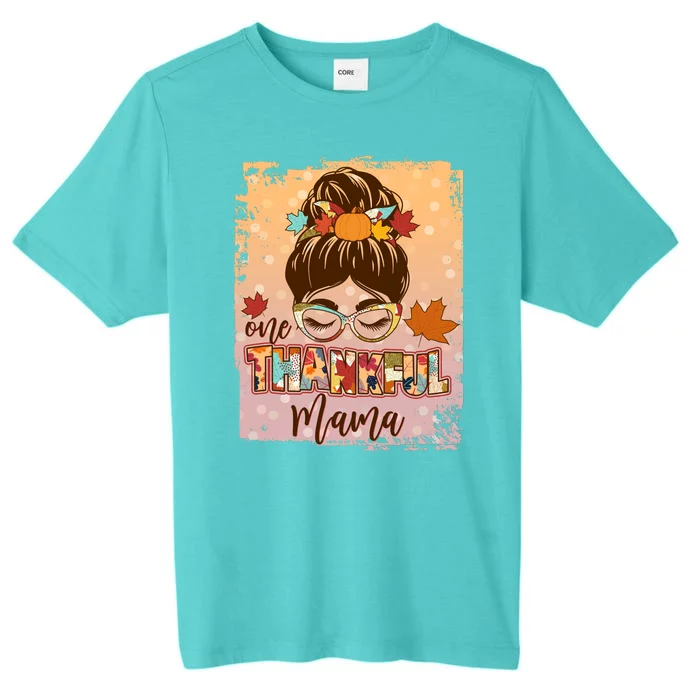 Thanksgiving One Thankful Mama ChromaSoft Performance T-Shirt