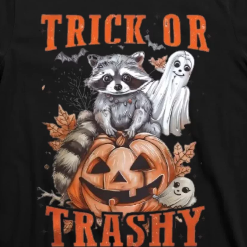 Trick Or Trashy Raccoon Feral Girl Halloween Feral Halloween T-Shirt