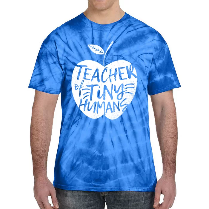 Teacher Of Tiny Hu Funny Preschool Kindergarten Teacher Gift Tie-Dye T-Shirt