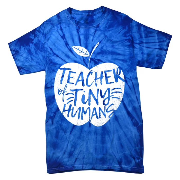 Teacher Of Tiny Hu Funny Preschool Kindergarten Teacher Gift Tie-Dye T-Shirt