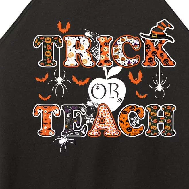 Trick Or Teach Funny Teacher Halloween Costume 2020 Gifts Women’s Perfect Tri Rocker Tank