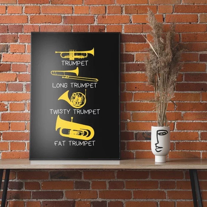 Types Of Trumpet Player  Marching Jazz Band Poster