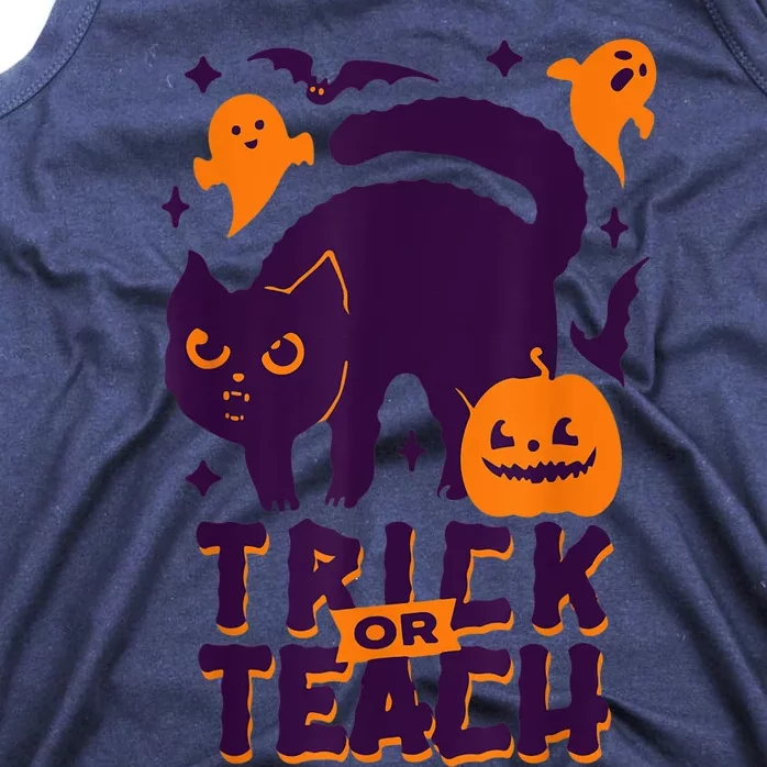 Trick Or Teach Funny Halloween Costume For Teachers Wo Tank Top