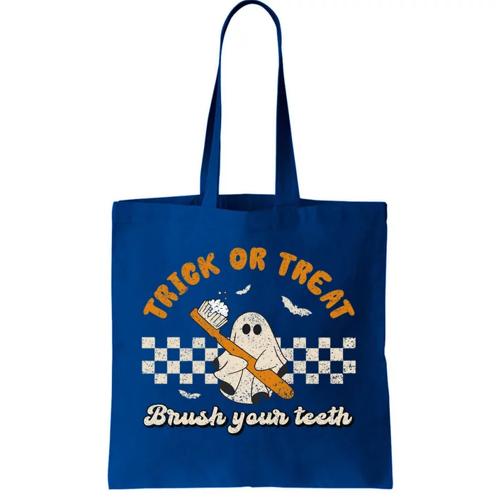 Trick Or Treat Brush Your Teeth Dentist Halloween Costume Gift Tote Bag