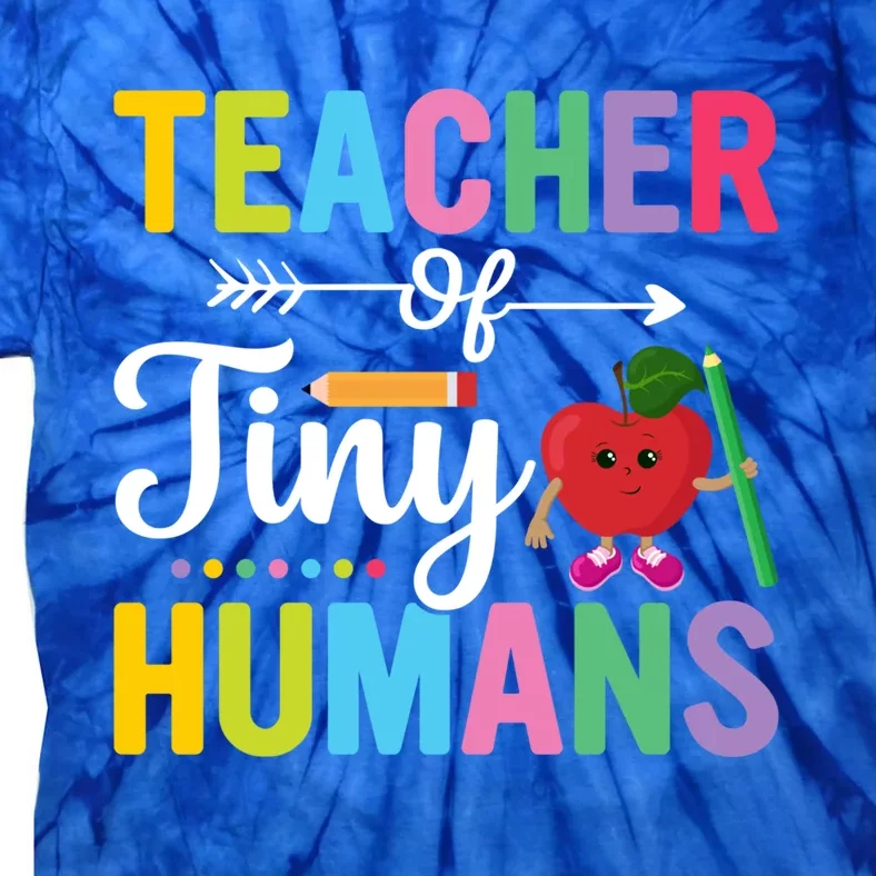 Teacher Of Tiny Hu Funny Preschool Kindergarten Teacher Cute Gift Tie-Dye T-Shirt