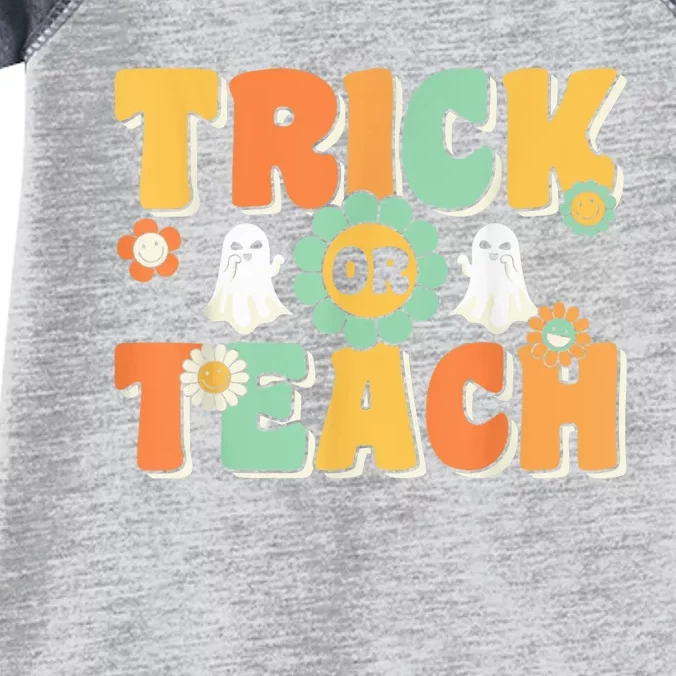 Trick or Teach Funny Halloween for Teachers Infant Baby Jersey Bodysuit