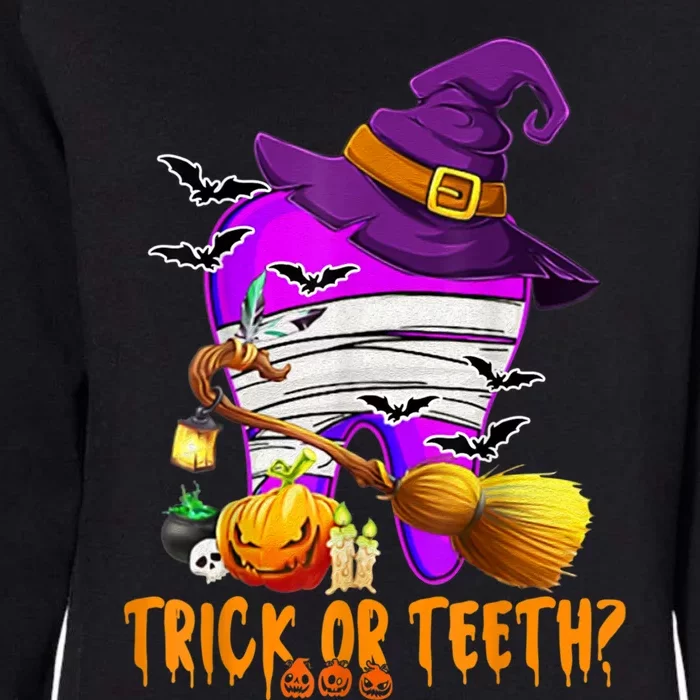 Trick Or Treat Brush Your Teeth Dentist Halloween Gift Womens California Wash Sweatshirt