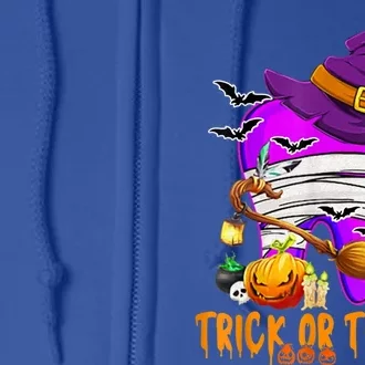 Trick Or Treat Brush Your Teeth Dentist Halloween Gift Full Zip Hoodie