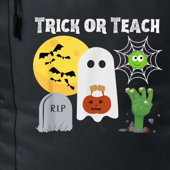 Trick or Teach Funny Teacher Halloween Costume Shirt Daily Commute Backpack