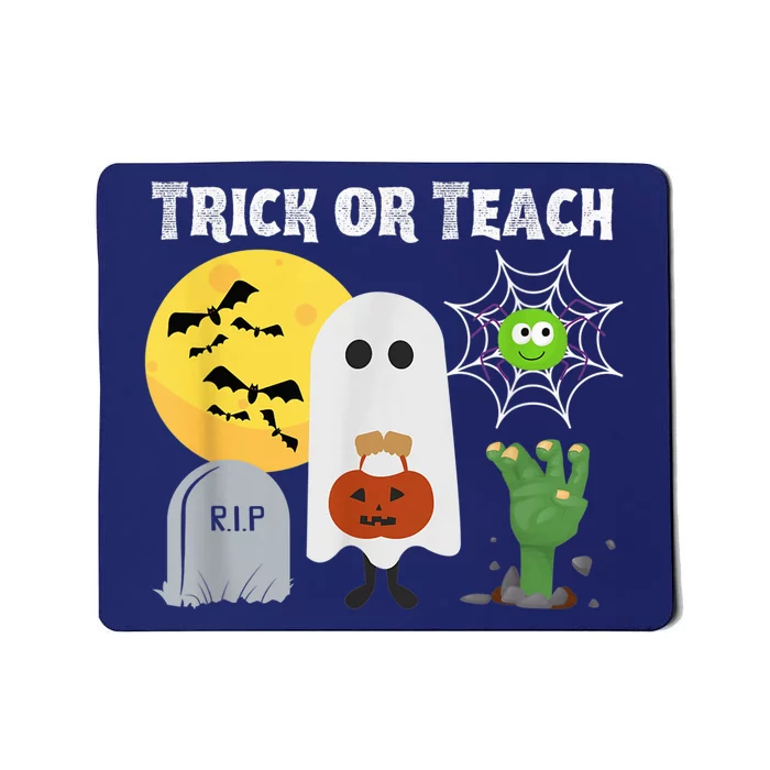 Trick or Teach Funny Teacher Halloween Costume Shirt Mousepad