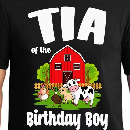 Tia Of The Birthday Boy Farm Animal Bday Party Celebration Pajama Set