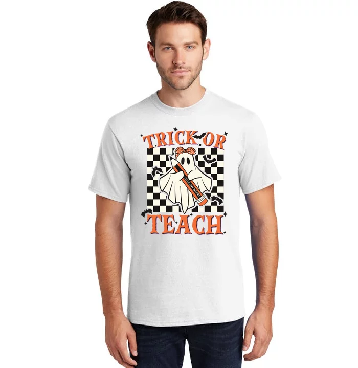 Trick Or Teach Teacher Halloween Tall T-Shirt