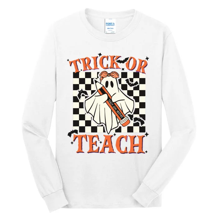 Trick Or Teach Teacher Halloween Tall Long Sleeve T-Shirt