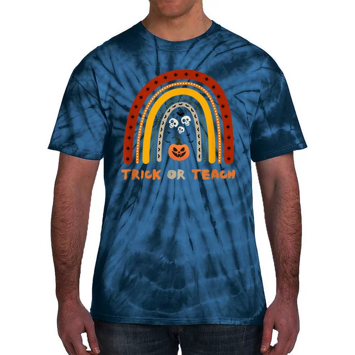 Trick or Teach Funny Teacher Halloween Costume Shirt Tie-Dye T-Shirt