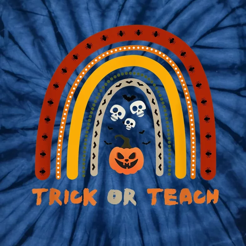 Trick or Teach Funny Teacher Halloween Costume Shirt Tie-Dye T-Shirt