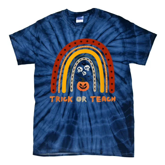 Trick or Teach Funny Teacher Halloween Costume Shirt Tie-Dye T-Shirt