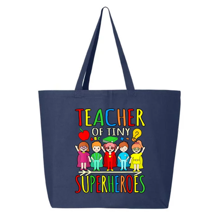 Teacher Of Tiny Superheroes First Day Back To School Graphic 25L Jumbo Tote