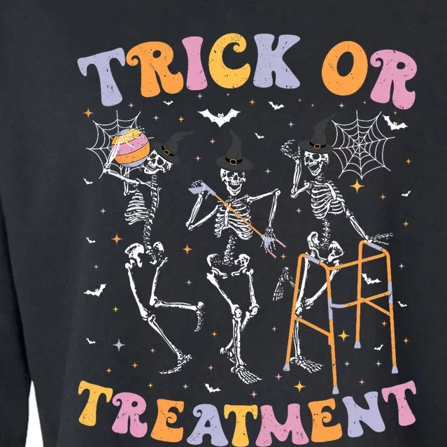 Trick Or Treatment Pt Physical Therapy Therapist Halloween Cropped Pullover Crew