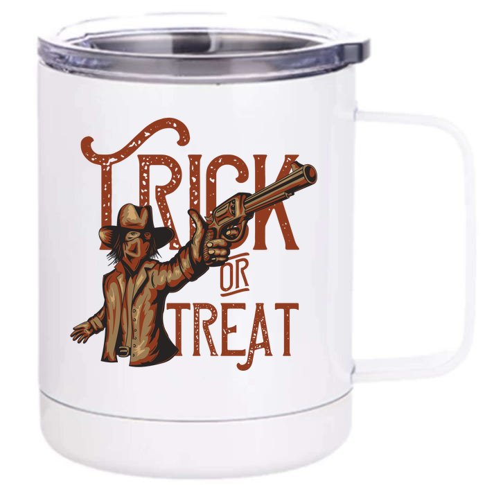 Trick Or Treat Front & Back 12oz Stainless Steel Tumbler Cup