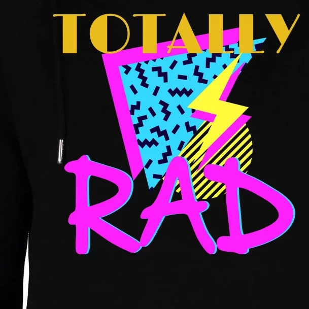 Totally Rad Retro 90's Womens Funnel Neck Pullover Hood