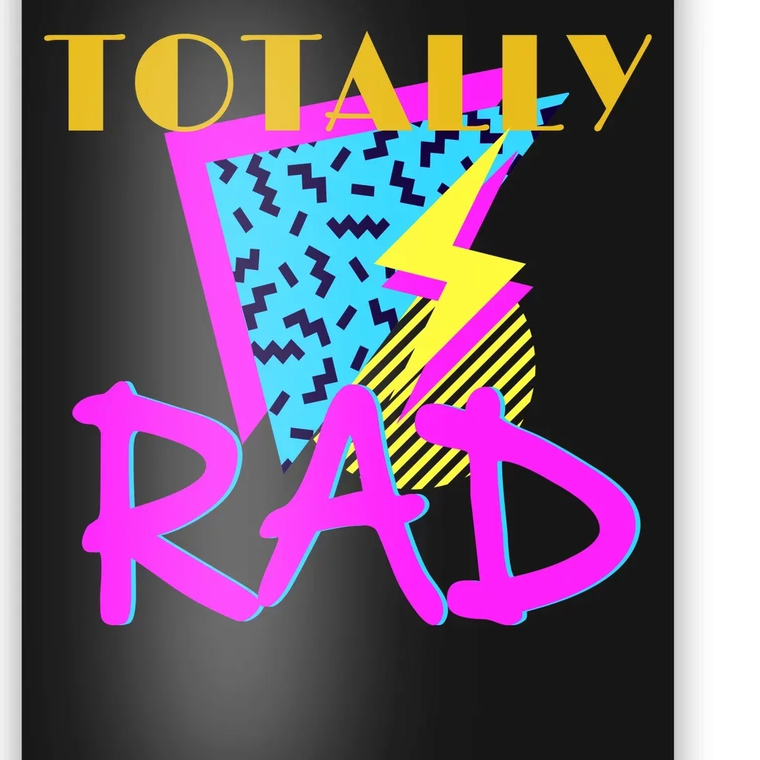 Totally Rad Retro 90's Poster