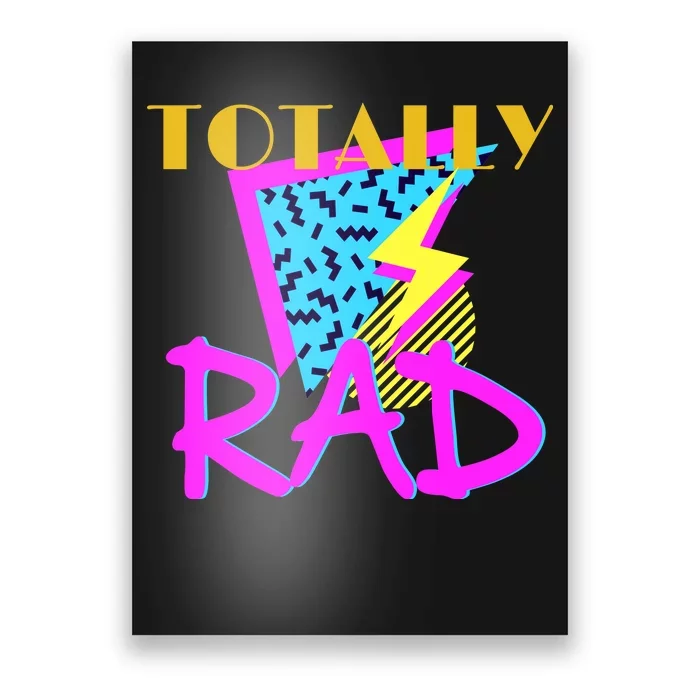 Totally Rad Retro 90's Poster