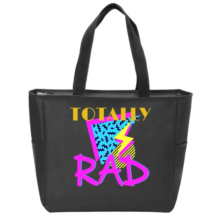 Totally Rad Retro 90's Zip Tote Bag