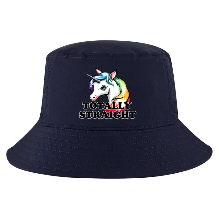 Totally Straight Unicorn Rainbow Cool Comfort Performance Bucket Hat