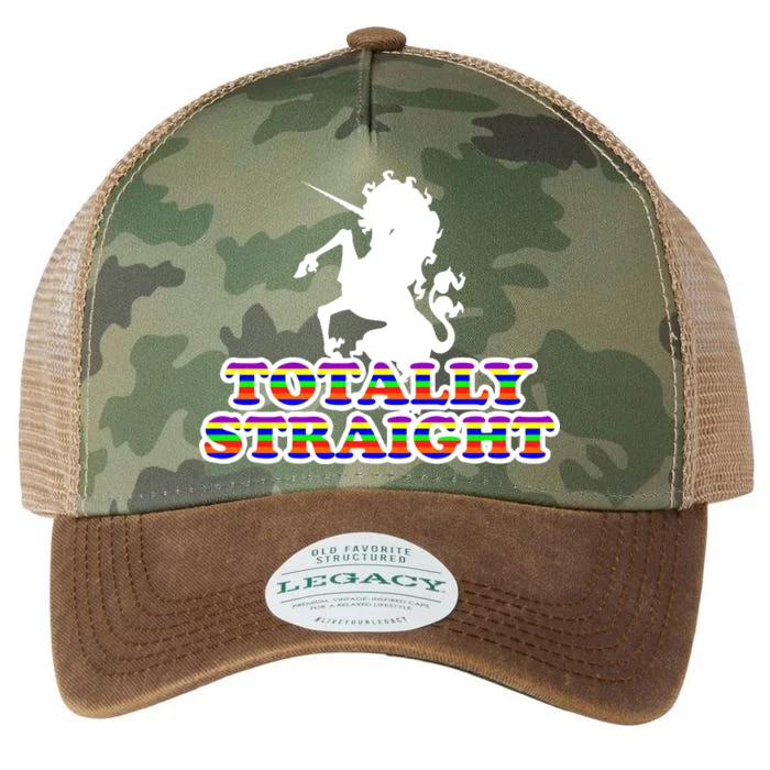 Totally Straight Unicorn Rainbow Pride Legacy Tie Dye Trucker Hat