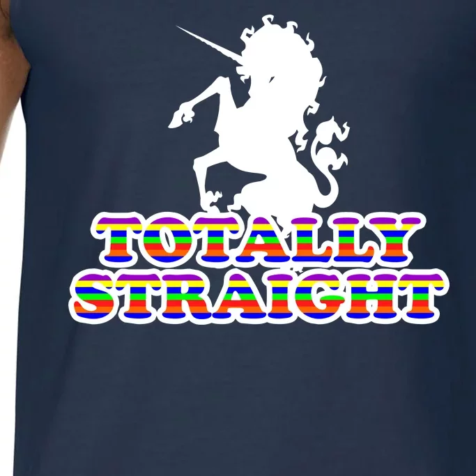 Totally Straight Unicorn Rainbow Pride Comfort Colors® Tank Top