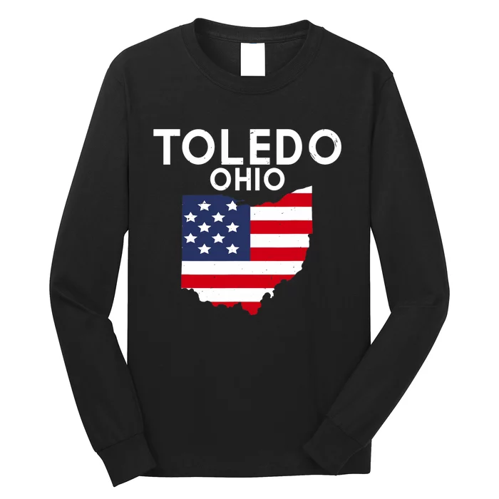 Toledo Ohio USA State America Travel Ohioan Long Sleeve Shirt