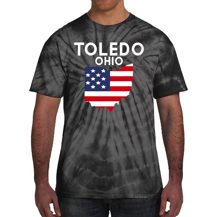 Toledo Ohio USA State America Travel Ohioan Tie-Dye T-Shirt