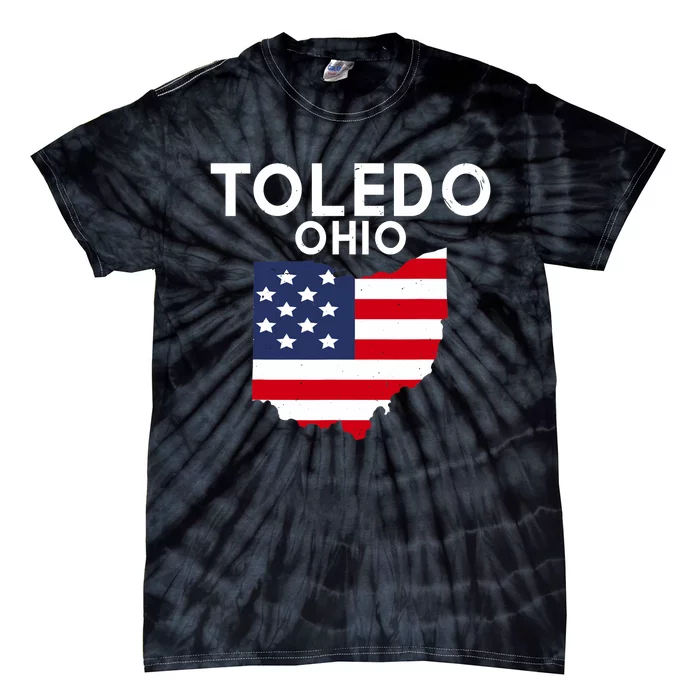 Toledo Ohio USA State America Travel Ohioan Tie-Dye T-Shirt