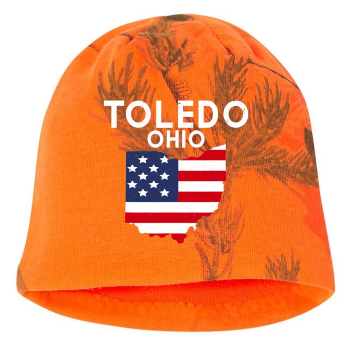 Toledo Ohio USA State America Travel Ohioan Kati - Camo Knit Beanie