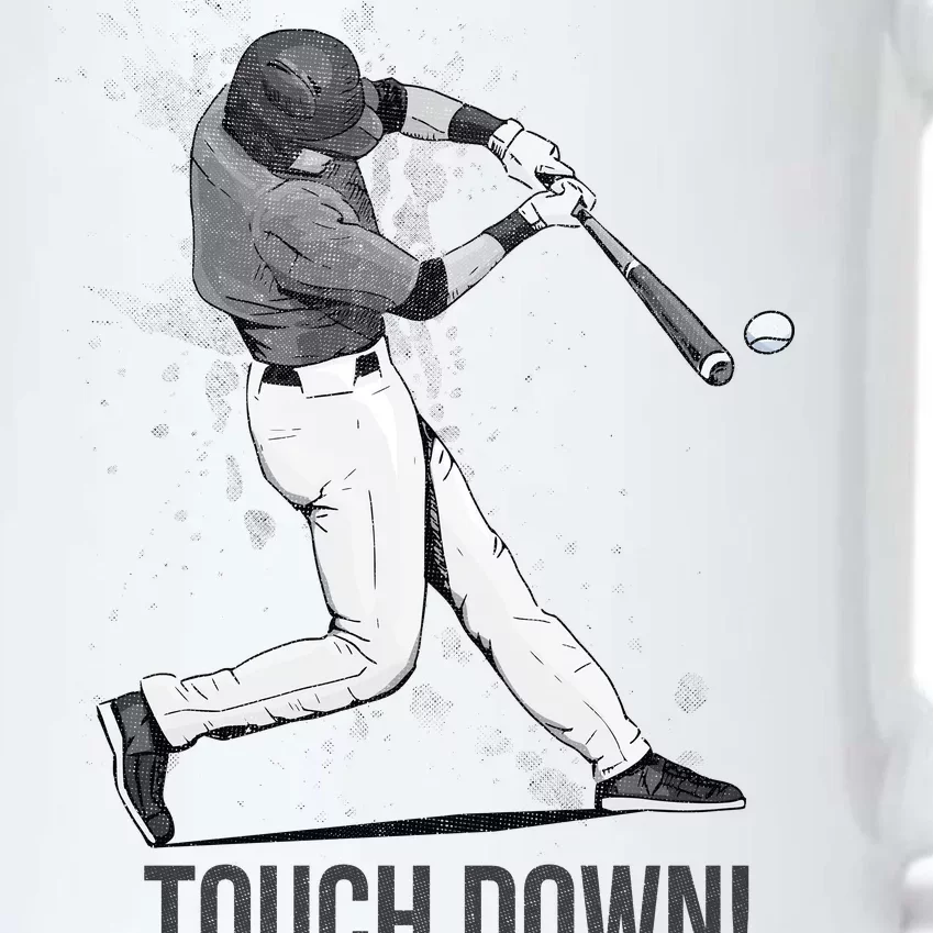 Touch Down Baseball Home Run Black Color Changing Mug