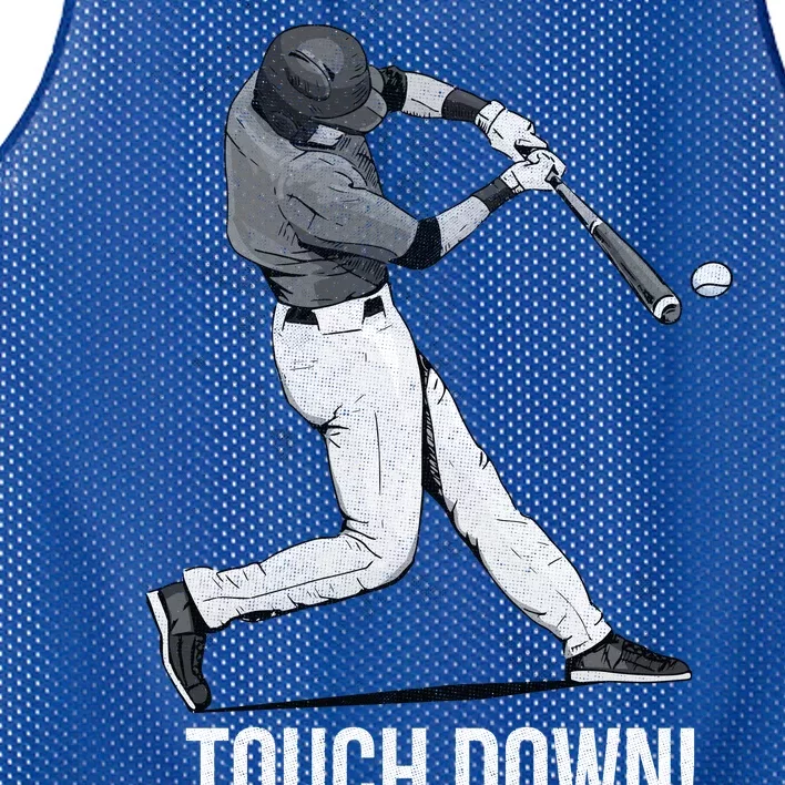 Touch Down Baseball Home Run Mesh Reversible Basketball Jersey Tank