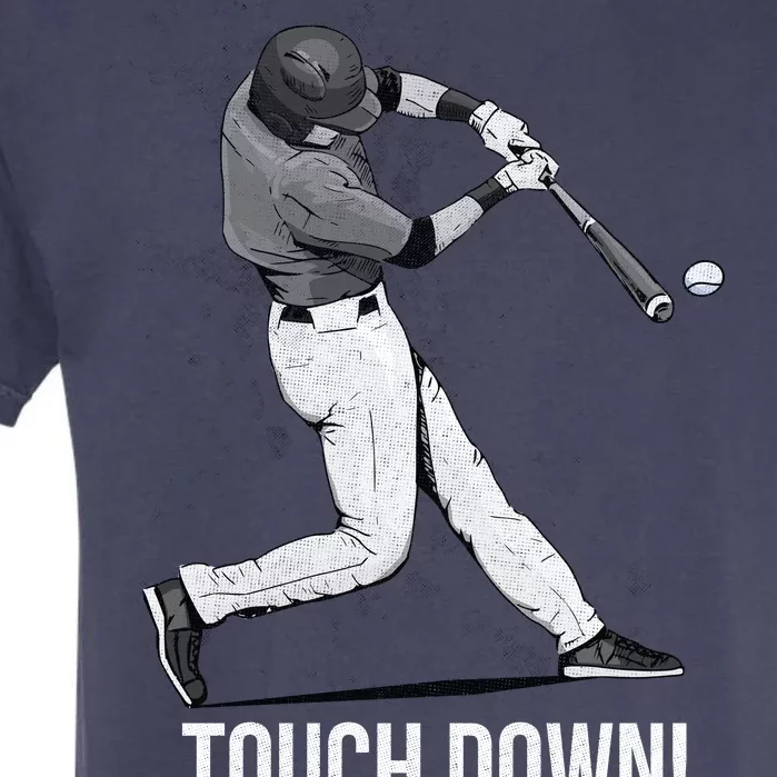 Touch Down Baseball Home Run Garment-Dyed Heavyweight T-Shirt